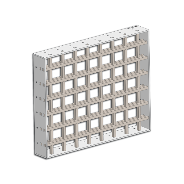 0901 - Inbraakwerende vaste roosters | WK3 - WK4 - WK5 - AE20, technische tekening