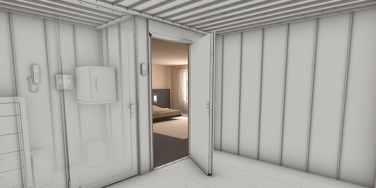 L Cloisons pare-balles